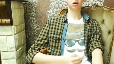 Hot horny boy cums on cam