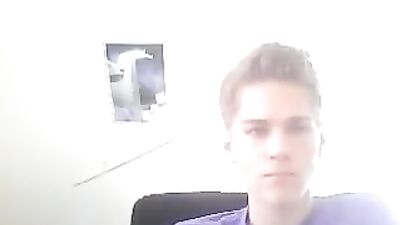 Cumshot Cutie! Blond Teen Boys Bedroom Masturbation