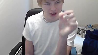Blond Boy Cumshots - Teen Cam Solo Show