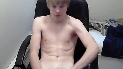 Blond Boy Cumshots - Teen Cam Solo Show