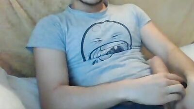 Young and Hung: Amateur Boy Jerking Off on Cam!