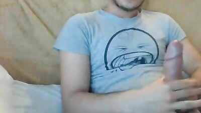 Young and Hung: Amateur Boy Jerking Off on Cam!