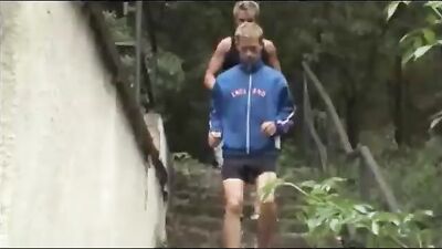 Joggers Eruption: A Gay Porn Video with Bareback Action