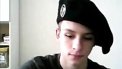 Gay Porn Militant Hottie: Amateur Cum Shots Solo