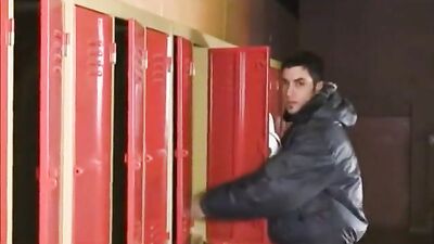 Gay Locker Room Orgy - Action Voyeur!