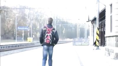 Getting down at the bar - Action Bareback