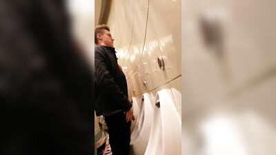 Exposed: The Blond Hunk With A Monster Cock Pisses In Public!