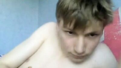 Sweet British Twink Cumming on Webcam - Solo Cam Show