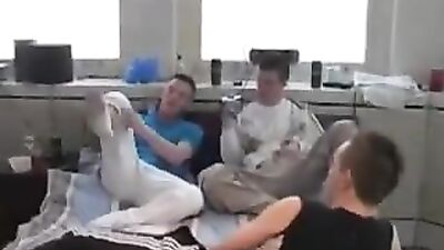 British Invasion: Three Young Brits Unleash Their Hung Juvenile Beasts!