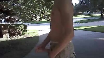 Street Cum Shots Handjob - Outdoor Public Wank