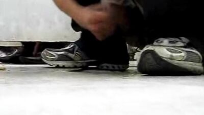 Gay Asian Twink Exposed in Public Restroom: Cum Shots and More!