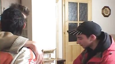 Three boys in the kitchen