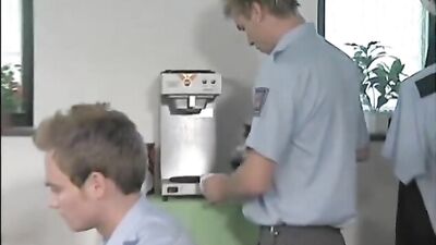 Office Boys Stuck In Action - Ass Play And Cum Shots!