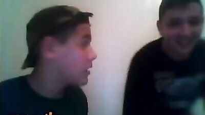 Old Friends Show & Suck! - A Web-Cam Handjob Experience