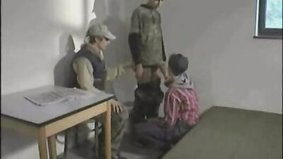 Jack with two hot guys - Action Bareback