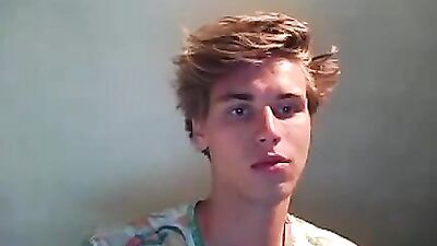 Blond Teen Wanks on Cam! Blonde Boys Cum Shots Handjob