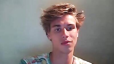 Blond Teen Wanks on Cam! Blonde Boys Cum Shots Handjob