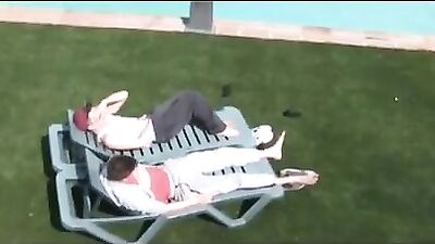 Hanging by the Pool: Action Gay Porn Video!