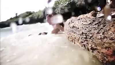 Black and White Beach Fun: Raw Interracial Action