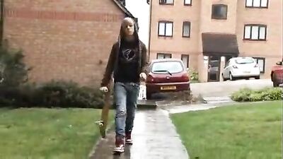 British Skateboarders - Bareback Cum Shots Handjob: Two Lads Fuck Each Other in Heat!