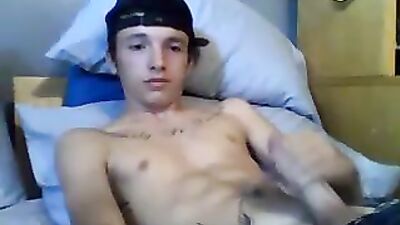 So smooth sexy boy wank on cam