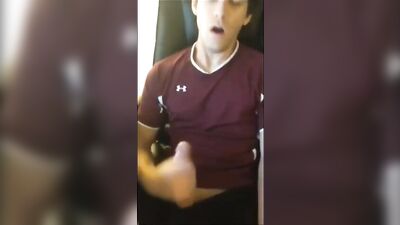 Friendly Cum Shots: Amateur Solo Gay Porn Video!