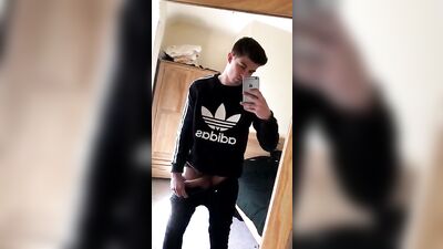 Handsome Web-Cam Boy Unleashes His Dick