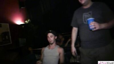 Hot Naked Gay Sex in the Club: Cum Shots Oral Public Outside