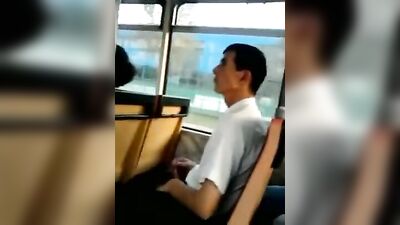 Detached from Reality on the Bus: Gay Public Amateur Outdoor Voyeur Porn