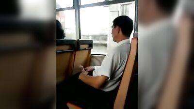Detached from Reality on the Bus: Gay Public Amateur Outdoor Voyeur Porn
