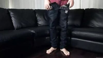 Brown Shirt: Amateur Cum Shots Solo - The Ultimate Gay Porn Experience!