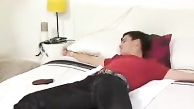 Shaved, Bound, Toyed, Sprayed: Action Ass Play Father and Step Son