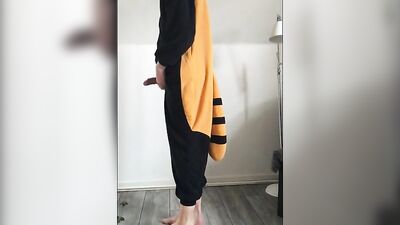 Racoon Guy Cums Hard - Amateur Fetish Porn