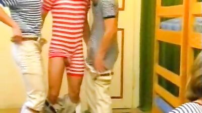 School Boys On Camp Vintage: Action Cum Shots Group Sex