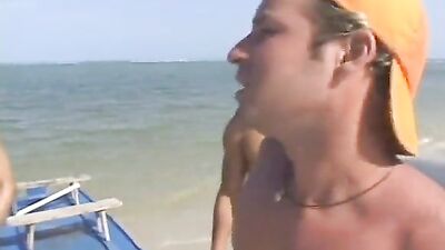 Beach Bumz: Hot Sandy Action with Four Horny Guys!