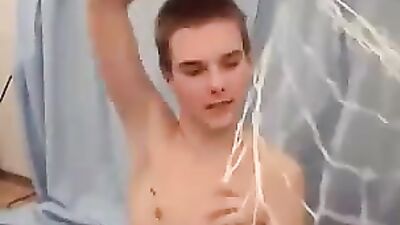 Young Toy Boy Cumshots: Smooth Solo Wank and Cum on Cam!
