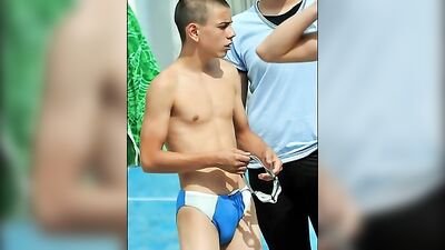 Blue speedo