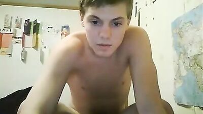 Cumming for the Camera! Young Smoothie Pumps and Cums on Cam!