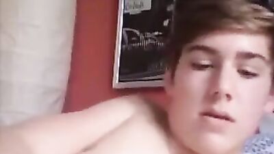 Blonde Cumshots: Teen Boys Blissful Orgasm!