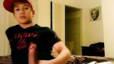 Beauty Boy His Big Dick - Handjob Web-Cam!
