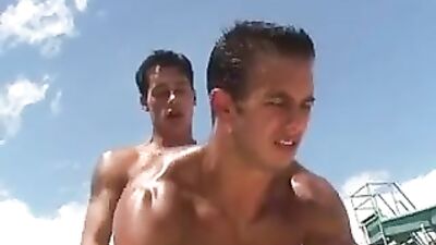 Hot Pool Party Action! - Heating things up at the pool with some of the hottest men around!