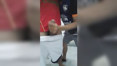 Gay Porn Helping Hand - Cum Shots Short Films After the Game!