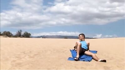 Beach Cummers: Group Sex Oral Public Outside Delights!