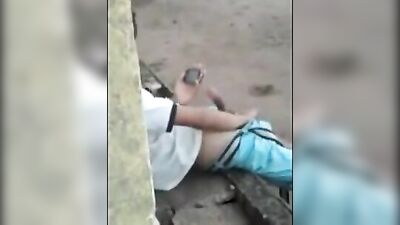 Outdoor Public Straight Boys Exposed - Caught His Friend Jerking