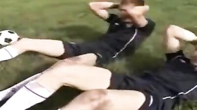 Now for the real action: Bareback Men Workout!