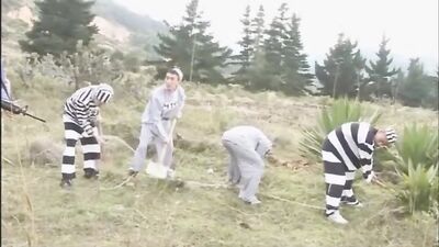 Outdoor Convict Teens - Big Cock Action!