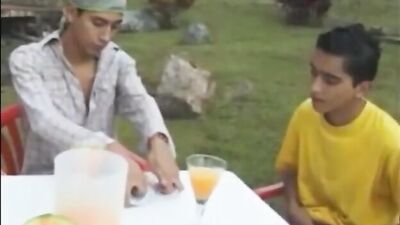 Gang Bang on the Porch - Action Bareback Latino!!