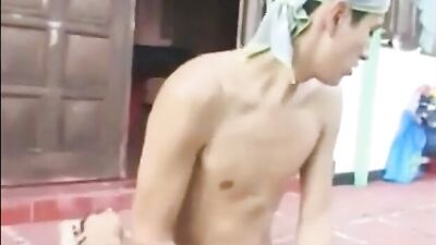 Gang Bang on the Porch - Action Bareback Latino!!