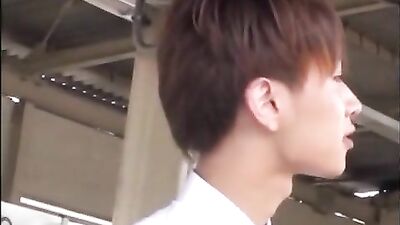 Japanese Boys Train Ride Passion - Action Amature Asian Adventure