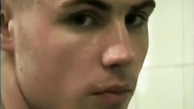 Army Shower Handjob Oral Delights - In the army showers